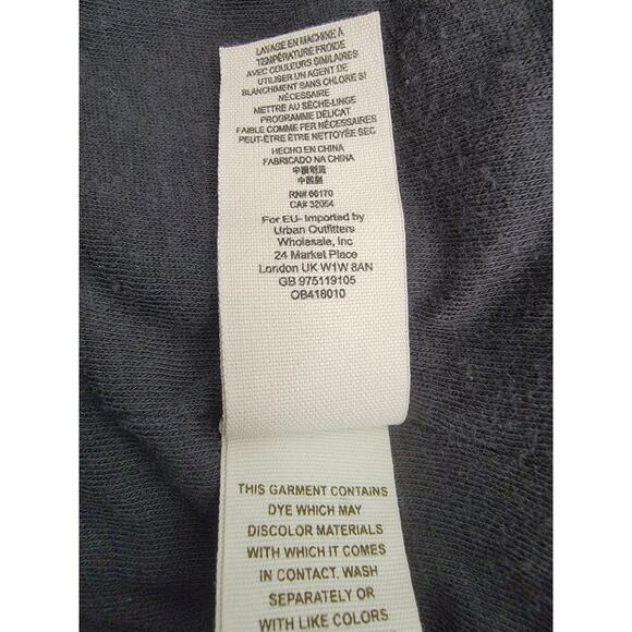 Free People Drape Front Moto Waxed Biker Jacket Womens Size 4 Black OB418010 - Picture 14 of 15